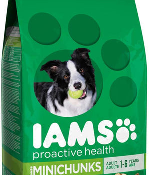 IAMS Minichunks Small Kibble High Protein Adult Dry Dog Food Real Chicken 1ea/7 lb