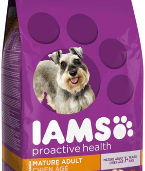 IAMS Mature Adult Senior Dry Dog Food Real Chicken 1ea/7 lb