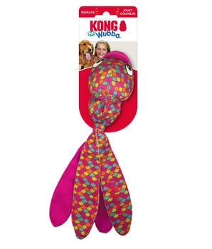 KONG Wubba Finz Dog Toy Pink 1ea/LG