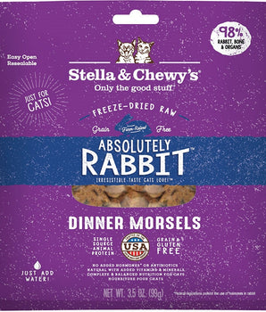 Stella and Chewys Cat Freeze-Dried Rabbit Dinner 3.5Oz
