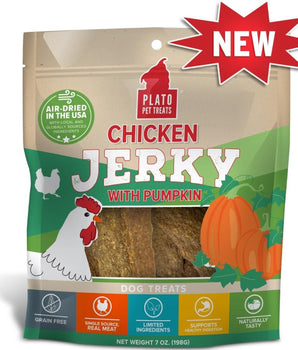 Plato Dog Jerky Chicken With Pumpkin 16Oz