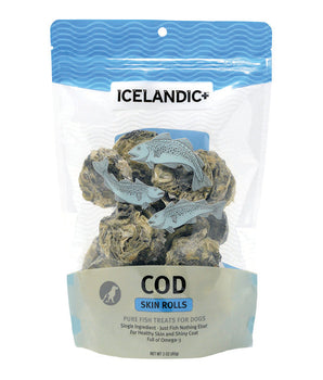 Icelandic  Cod Skin Rolls Single 3oz. Bag