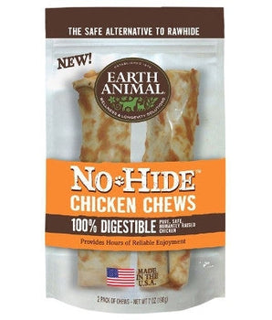 Earth Animal No Hide Chicken Chews Dog Treats; 7 Inch; 2 Pack