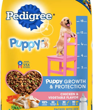 Pedigree Puppy Growth & Protection Dry Dog Food Chicken & Vegetable 1ea/16.3 lb