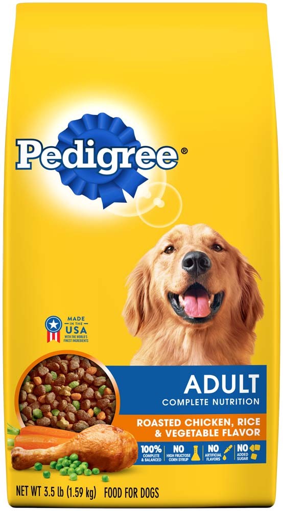 Pedigree Complete Nutrition Adult Dry Dog Food Roasted Chicken, Rice & Vegetable 1ea/3.5 lb