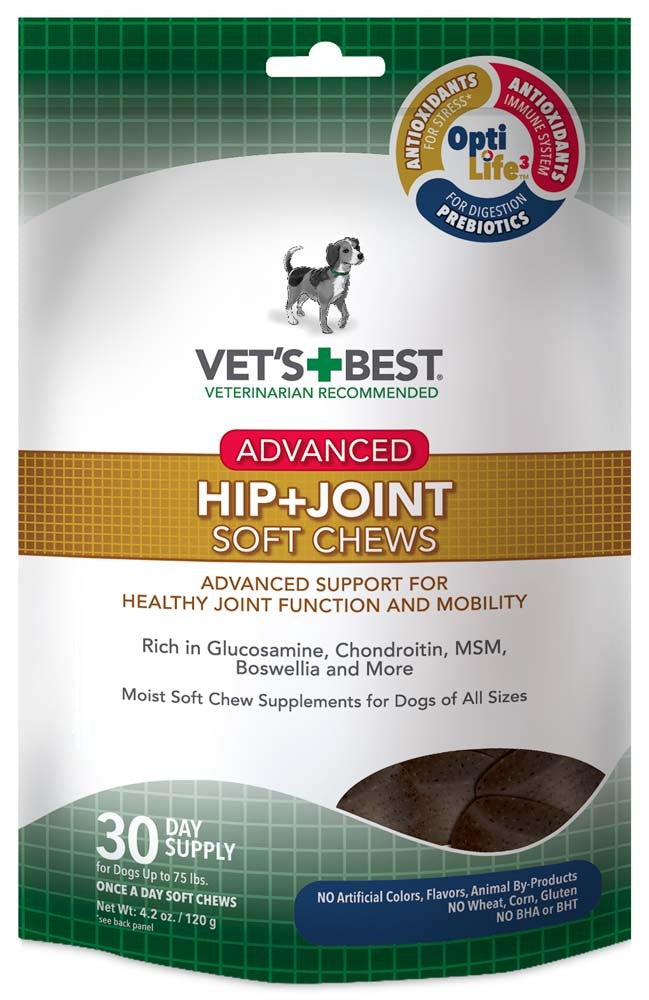 Vet's Best Advanced Hip + Joint Soft Chews 1ea/30 Chews, 4.2 oz