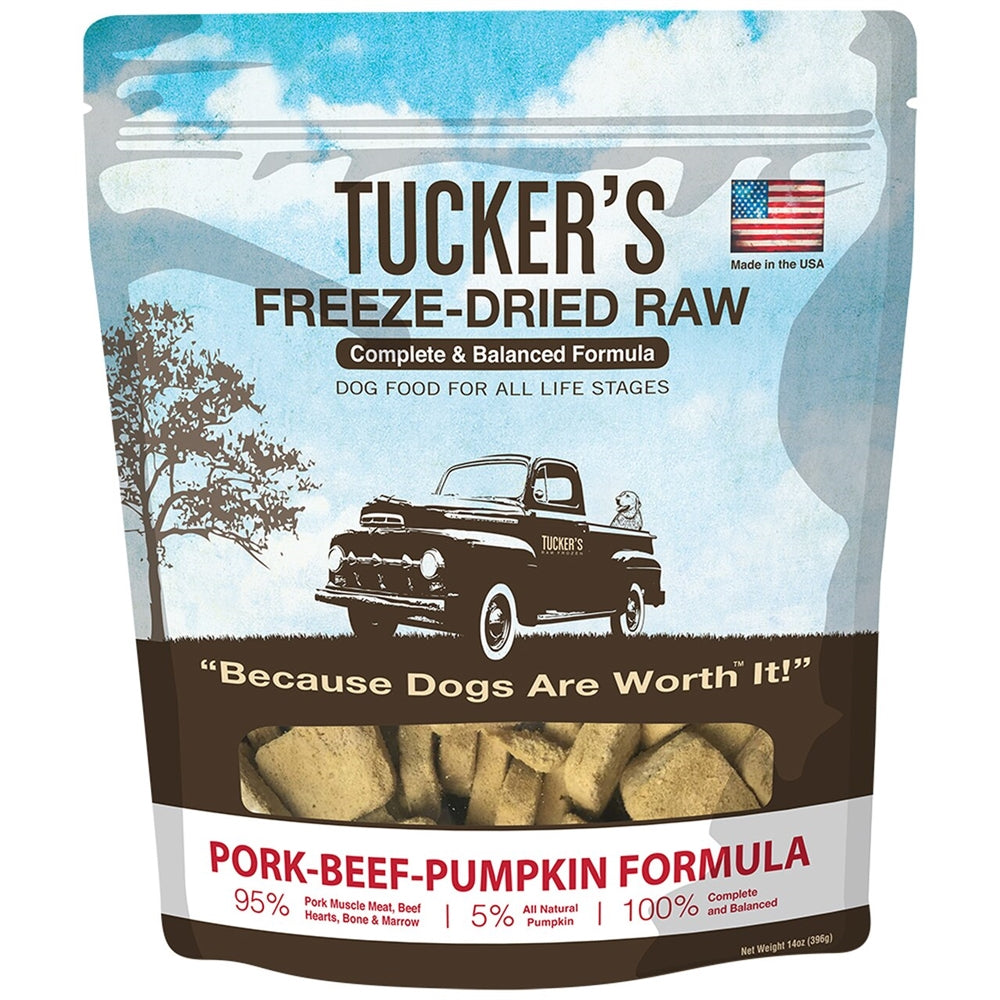 Tuckers Pork-Beef-Pumpkin; 14 oz.