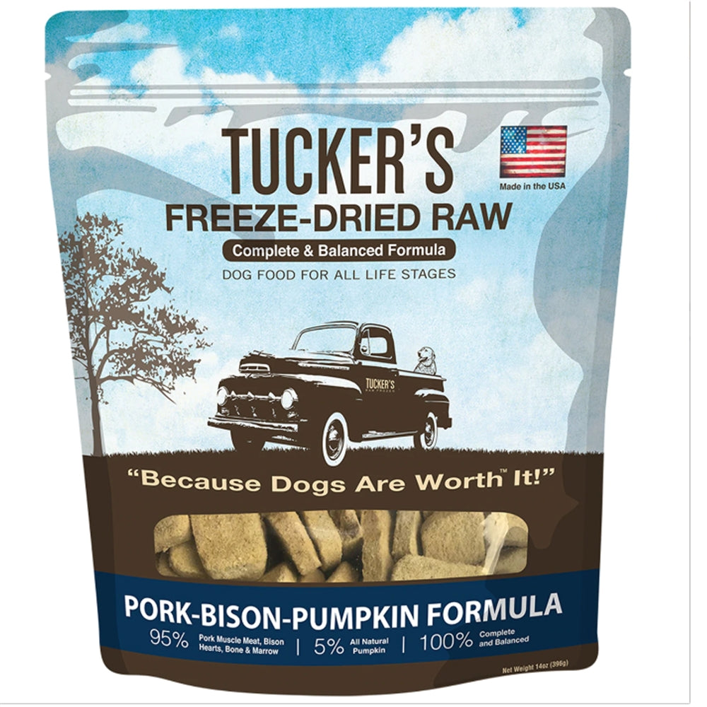 Tuckers Pork-Bison-Pumpkin; 14 oz.