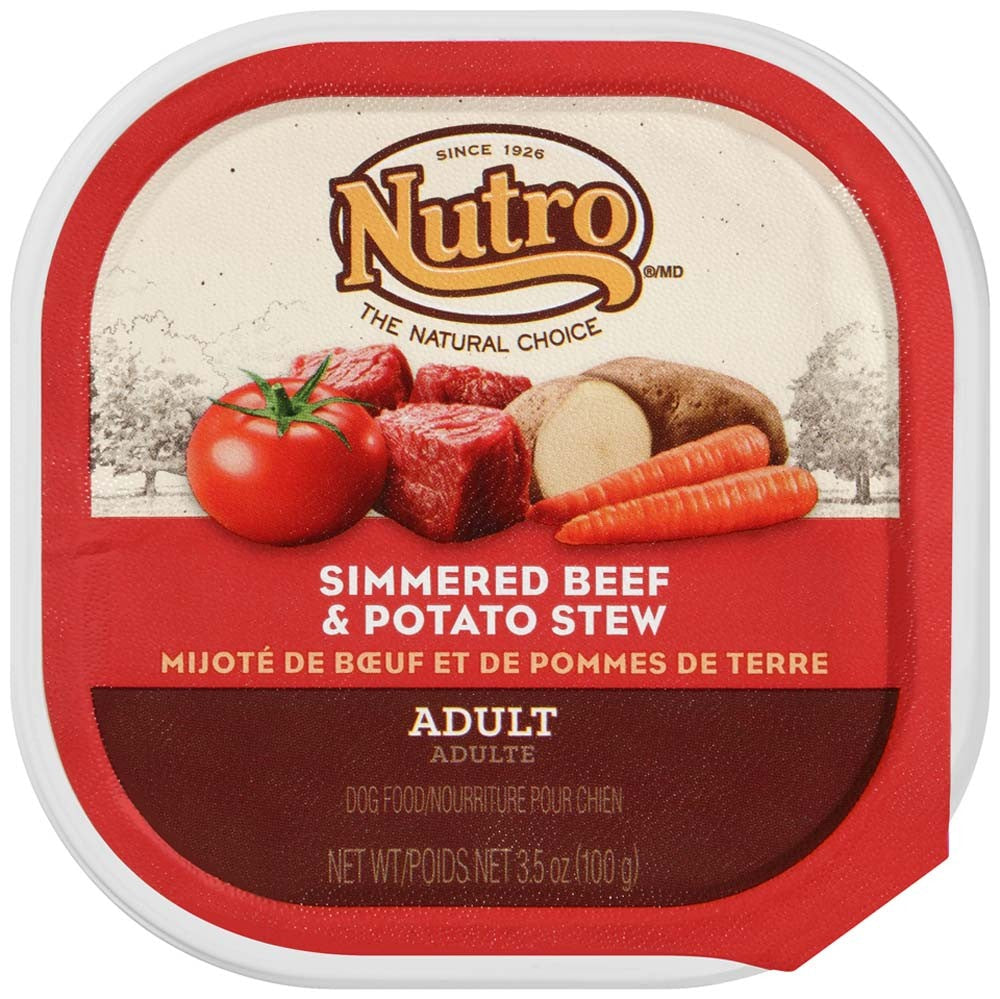 Nutro Products Grain Free Cuts in Gravy Adult Wet Dog Food Beef & Potato Stew 24ea/3.5 oz, 24 pk