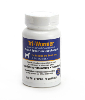 TriWormer Sm Dog Under 25 2ct