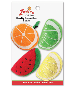 ZA Fruity Sweeties Cat Toys 4pc