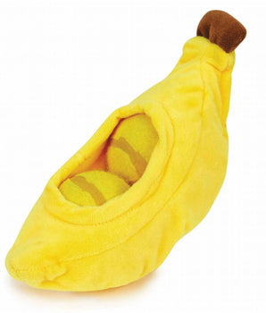 Zanies Perky Produce Banana Dog Toy – Large Size