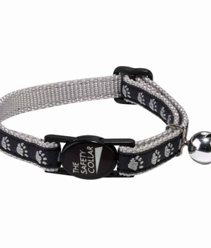 MT TwoTone Pawprint Collar Blk