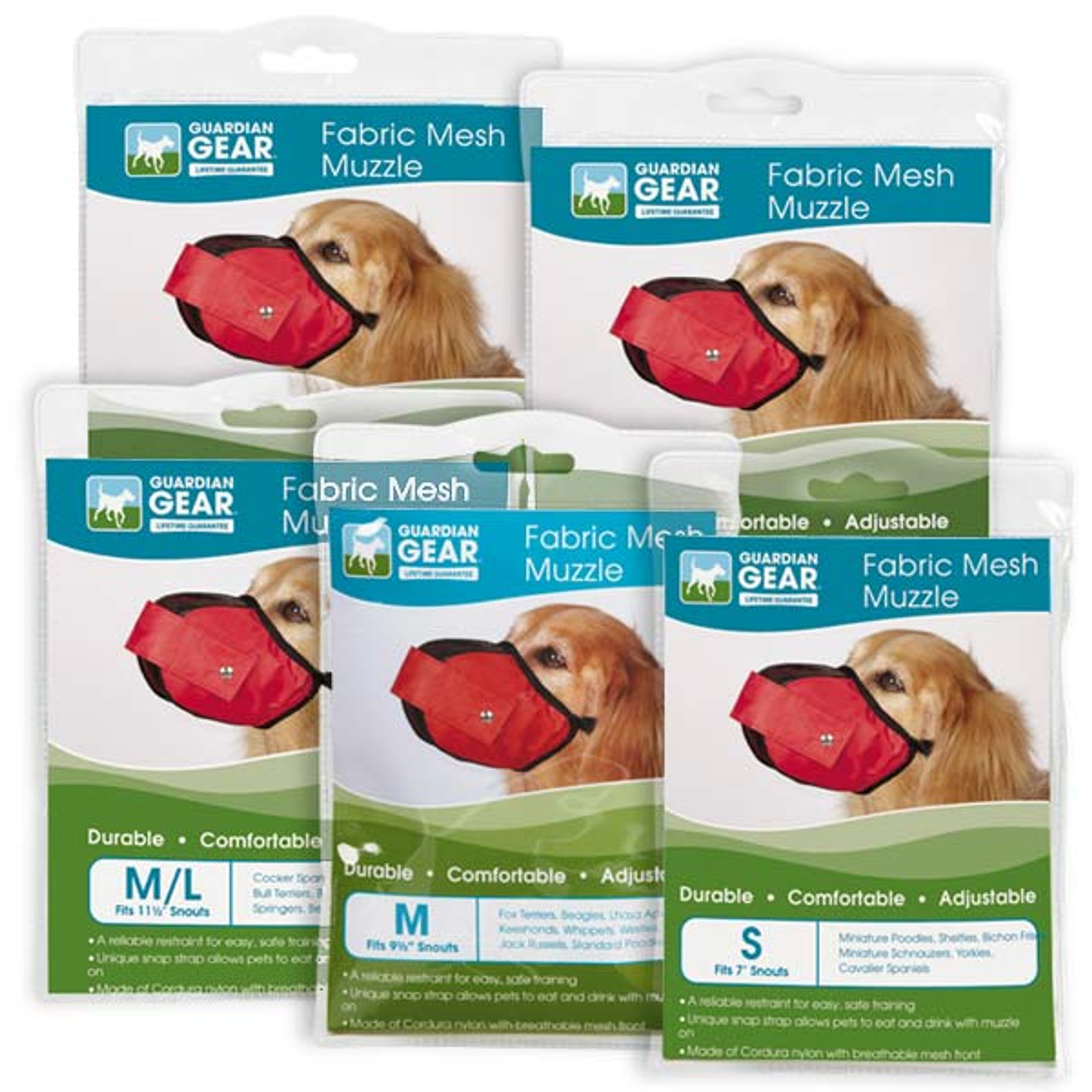 Guardian Gear Fabric Mesh Muzzle L Red