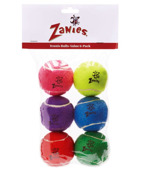 ZA Tennis Balls 2.5In 6Pk Asst