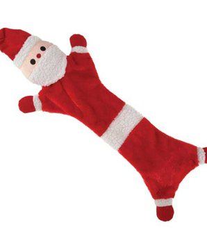 Zanies Festive Unstuffies Santa