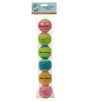 DG Tennis Ball 6Pk Multi