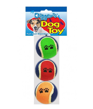 Tennis balls for dogs - Digger's 3 Pk Tennis Ball