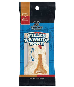 Redbarn Filled Rawhide Bone PB & Jelly