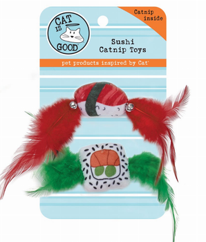 CIG Sushi Catnip Toy 2pk