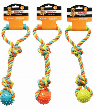 Chomper Rope Tugger w/ Spike Ball & Handle