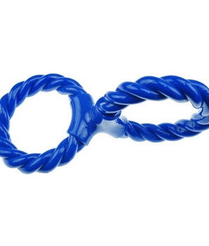 IF TPR/Rope Double Ring Twist Tug Blu