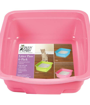 ST Litter Pans 6Pk Asst