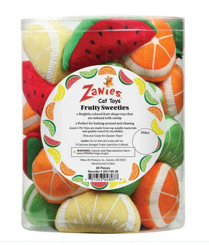 ZA Fruity Sweeties Cat Toy Canist 28pc