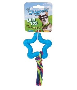 DGR TPR Star and Rope Toy Blue