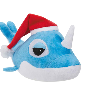 Plush Dog Toys - Christmas Narwhal