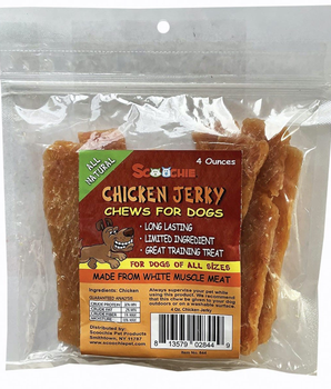 SCP Chicken Jerky 4oz bag