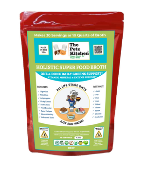 Super Food Broth One & Done* Vitamin, Mineral & Enzyme The Petz Kitchen Dogs Cats