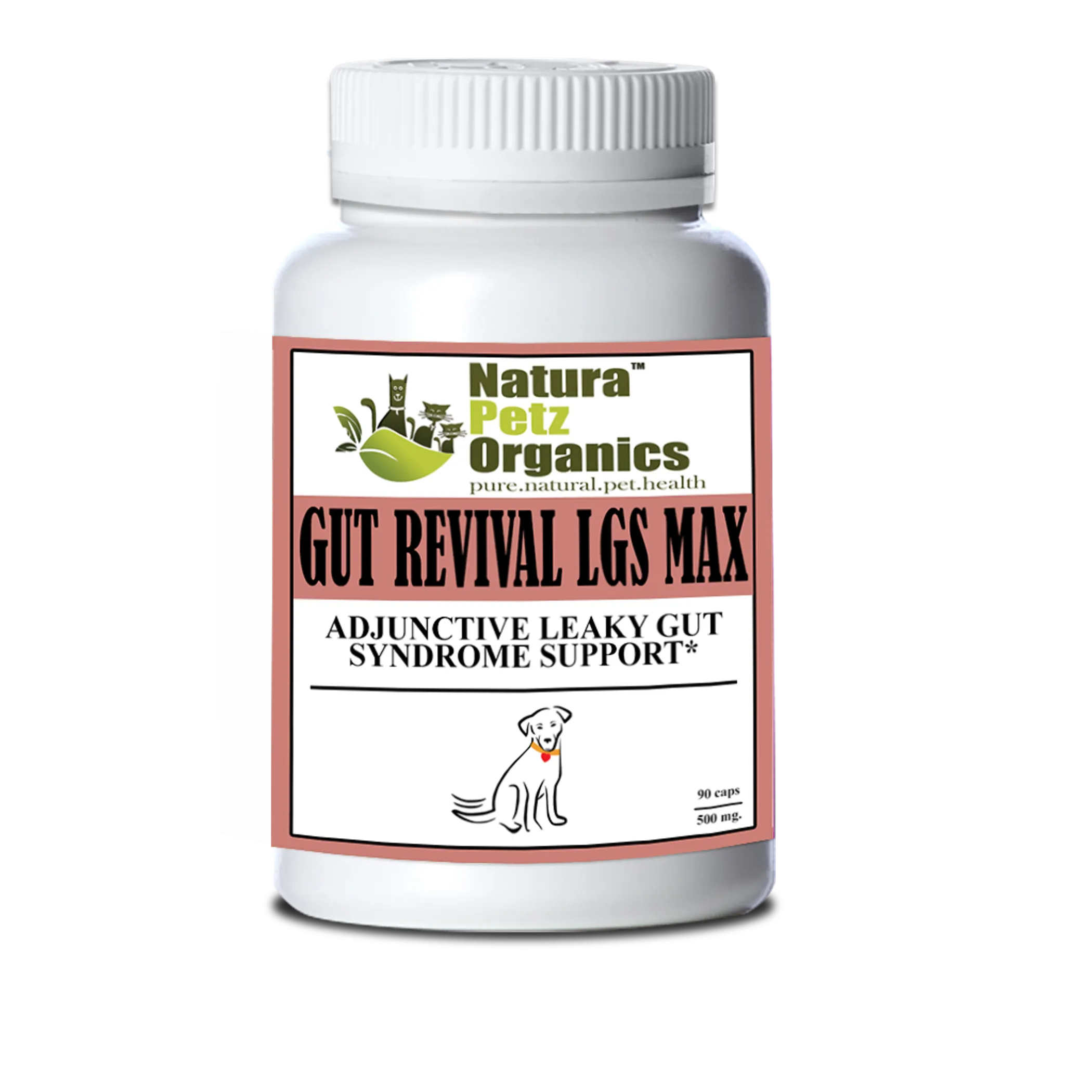 Gut Revival Lgs Max Capsules - Adjunctive Leaky Gut Syndrome Support* For Dogs And Cats