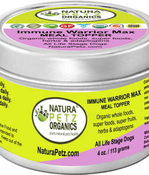 Immune Warrior Max Meal Topper* Master Blend Immune Regulator & Anti-Inflammatory Support* For  Dogs & Cats