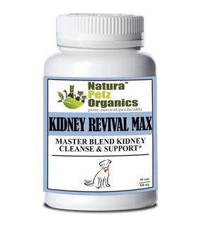 Kidney Revival Max Master Blend Kidney Cleanse & Support Capsules* Adult & Senior Dogs and Cats