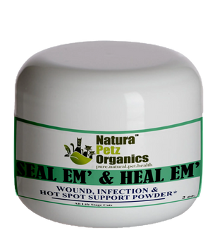 Seal Em And Heal Em Powder Dog, Cat & Small Animal*  Wound, Infection & Hot Spot Support*