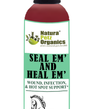 Seal Em And Seal Em Horse Spray Tincture - Wound, Infection Ulcer Bite Bleeding & Hot Spot Support*