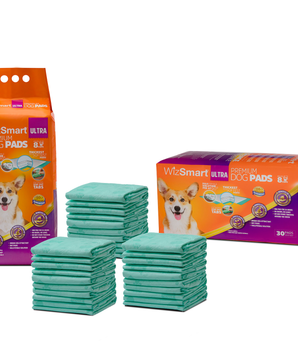 WizSmart All Day Dry Dog Pads Ultra 30 Count 4 Pack