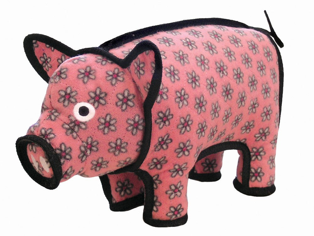 Tuffy Barnyard Pig Durable Dog Toy Pink 1ea/14.5 in