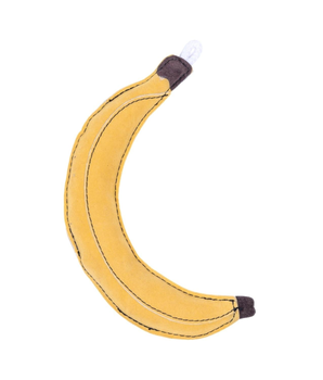 Vegan Leather Banana Dog Toy