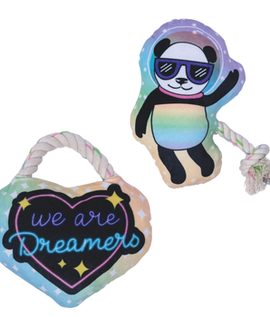 We Are Dreamers Plush Dog Toy Combo