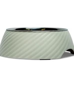 Twill Round Melamine Stainless Steel Dog Bowl