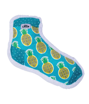 Squeaking Pineapple Comfort Plush Sock Dog Toy