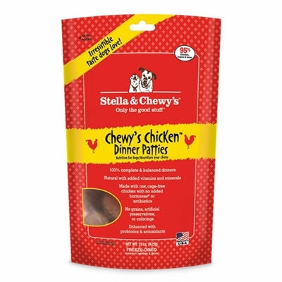 Stella And Chewys Freeze Dried Dog Food Chicken Dinner Patties 14 oz.