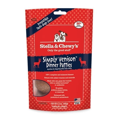 Stella And Chewys Dog Freeze-Dried Venison Blend Patties 14oz.
