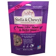 Stella and Chewys Cat Freeze Dried Yummy Lickin Salmon and Chicken Dinner 3.5 Oz.