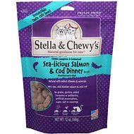 Stella and Chewys Cat Freeze Dried Sea-Licious Salmon and Cod Dinner 8Oz.
