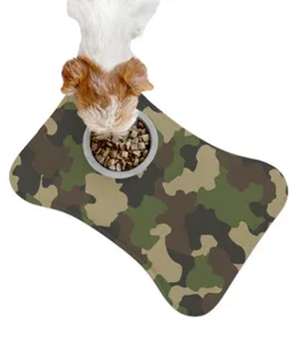 Camouflage Pet Feeding Mat