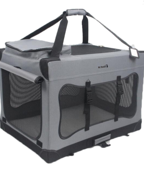 Mr. Peanut's Soft Sided Portable Pet Crate with Lightweight Aluminum Frame