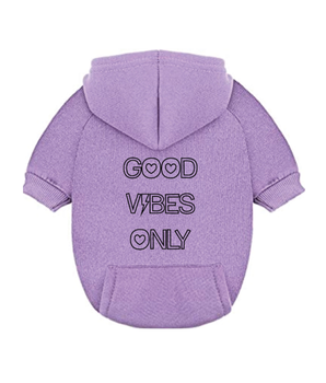 Good Vibes Only Lighting Bolt Dog Hoodie